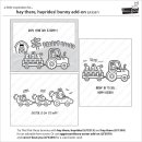 Lawn Fawn, clear stamp, hay there, hayrides! bunny add-on