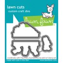 Lawn Fawn, lawn cuts/ Stanzschablone, hay there, hayrides! bunny add-on