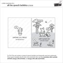 Lawn Fawn, clear stamp, all the speech bubbles