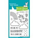 Lawn Fawn, clear stamp, my rainbow