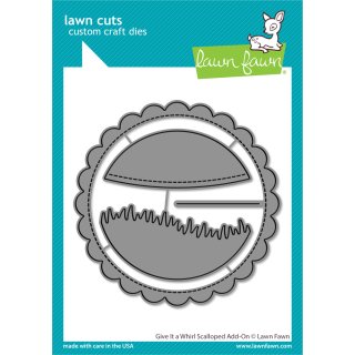 Lawn Fawn, lawn cuts/ Stanzschablone, give it a whirl scalloped add-on