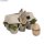 Holz Eier Set, 6x4cm, im Eierkarton, Box 6 Stück