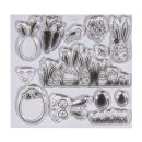 Clear Stamps Hasenfamilie, 102,5x97mm, 13 Motive