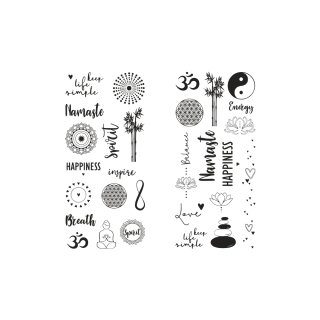 Transferfolie Balance, verschiedene Designs, 2 Bogen