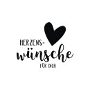 Butterer, Stempel Herzenswünsche für dich, 5x6cm