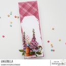 Stamping Bella, Rubber Stamp, BUNDLE GIRL AMONG THE FOXGLOVES