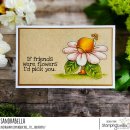Stamping Bella, Rubber Stamp, BUNDLE GIRL IS A FLOWER