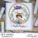Stamping Bella, Rubber Stamp, TINY TOWNIE APRIL &amp; HER BUNNY LOVE EASTER
