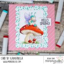 Stamping Bella, Rubber Stamp, TINY TOWNIE WONDERLAND CATERPILLAR HAS HIS WINGS