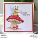 Stamping Bella, Rubber Stamp, TINY TOWNIE WONDERLAND CATERPILLAR HAS HIS WINGS