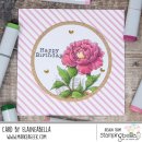 Stamping Bella, Rubber Stamp, TINY TOWNIE WONDERLAND PEONY
