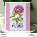 Stamping Bella, Rubber Stamp, TINY TOWNIE WONDERLAND PEONY