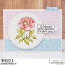 Stamping Bella, Rubber Stamp, TINY TOWNIE WONDERLAND PEONY