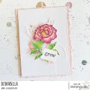 Stamping Bella, Rubber Stamp, TINY TOWNIE WONDERLAND PEONY