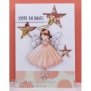 Stamping Bella, Rubber Stamp, Tiny Townie ANNIE the ANGEL...