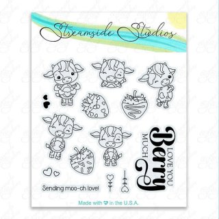 Streamside Studios, clear stamp, Chocolate Covered Strawberry Cows