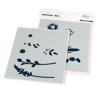 Pinkfresh Studio, Stencil, Wildflower Bouquet