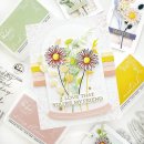 Pinkfresh Studio, Stencil, Wildflower Bouquet