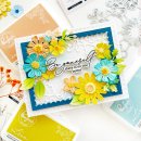 Pinkfresh Studio, Stencil, Stylized Florals