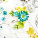Pinkfresh Studio, Stencil, Stylized Florals