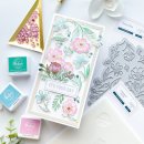 Pinkfresh Studio, Stencil, Breezy Blossoms