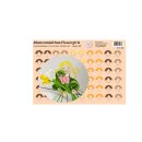 Ausschneidebogen Gesichter für Blumenmädchen