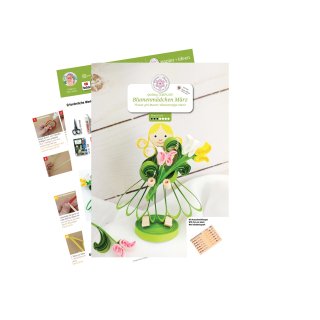 papier + ideen: Blumenmädchen März Anleitung
