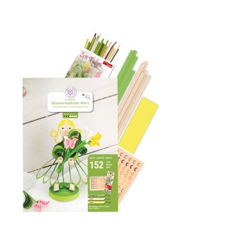 papier + ideen, Blumenmädchen März Quilling Kit