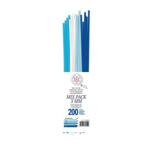 papier + ideen, Quilling Papierstreifen MIX Winterblau,...