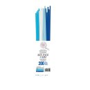 papier + ideen, Quilling Papierstreifen MIX Winterblau,...