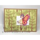 Stamping Bella, Rubber Stamp, TINY TOWNIE BUTTERFLY GIRL BRIANNA