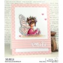 Stamping Bella, Rubber Stamp, TINY TOWNIE BUTTERFLY GIRL...