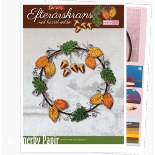 Dommerby Papir, Quilling Anleitung - Connis Herbstkranz
