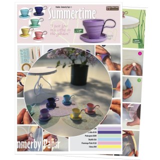 Dommerby Papir, Quilling Anleitung - Summertime 1