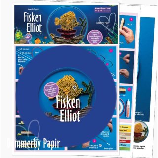 Dommerby Papir, Quilling Anleitung - Elliot der Fisch