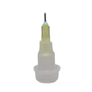 Feine Metall-Spitze/ Dosierspitze für Kleberflasche, 0,9mm (gelb) , nur Spitze