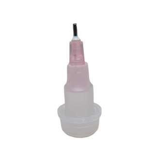 Feine Metall-Spitze/ Dosierspitze für Kleberflasche, 1,2mm (rosa) , nur Spitze