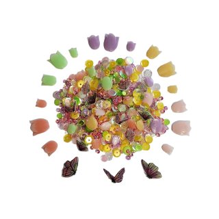 Sweet November Stamps, Sequins: Spring Garden Mix