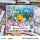 Sweet November Stamps, clear stamp, Bee-utiful You