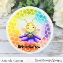 Sweet November Stamps, clear stamp, Bee-utiful You