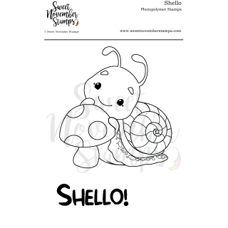 Sweet November Stamps, clear stamp, Shello