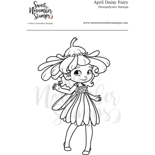Sweet November Stamps, clear stamp, April Daisy Fairy