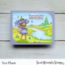 Sweet November Stamps, clear stamp, April Daisy Fairy