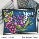 Sweet November Stamps, clear stamp, Enchanted Spring Flowers