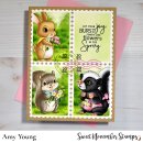 Sweet November Stamps, clear stamp, Spring Garden Critters