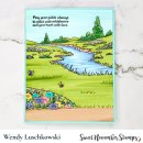 Sweet November Stamps, clear stamp, Horizon Lines: Wildflower Meadow
