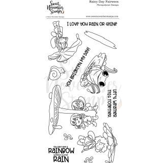 Sweet November Stamps, clear stamp, Rainy Day Fairwees