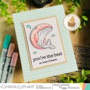 Mama Elephant, clear stamp, TYPED THANK YOUS