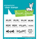 Lawn Fawn, clear stamp, all the mums