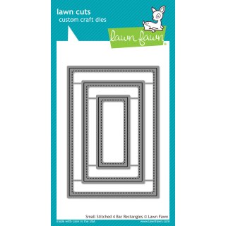 Lawn Fawn, lawn cuts/ Stanzschablone, small stitched 4...